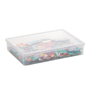 拼图专用收纳盒小家用积木乐高零件分类盒子宝宝儿童益智玩具整理