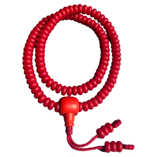 古法红琉璃念珠108颗盘珠隔片珠怀业九本尊万遍金刚萨埵