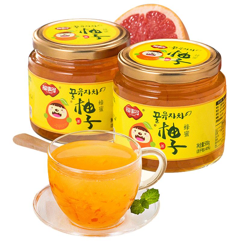 福事多450g速溶包邮蜂蜜柚子茶