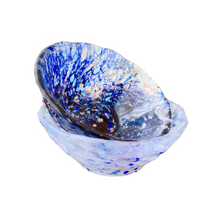 现货日本进口水野硝子高冷时尚绚丽精美手工玻璃酒杯冷茶品茗杯子