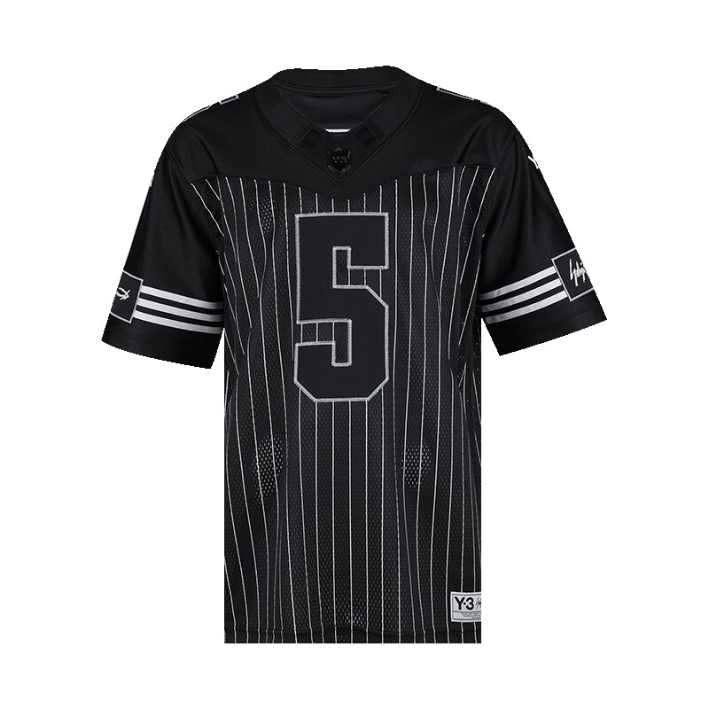 Y-3American条纹V领短袖T
