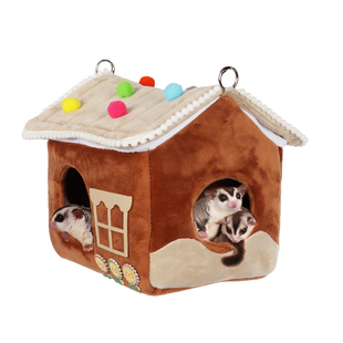 蜜袋鼯棉窝荷兰猪窝龙猫保暖松鼠过冬窝花枝鼠金丝熊窝房子别墅窝