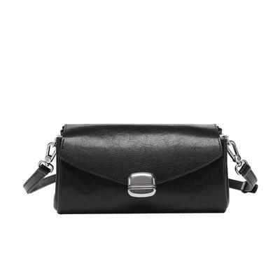 fed植鞣皮头层牛皮女士小方包