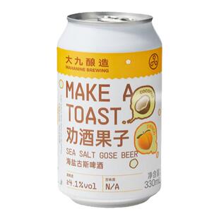 大九酿造劝酒果子海盐古斯啤酒330ml*2罐装国产精酿水果鲜啤芒果