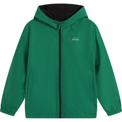 李宁童连帽男刺绣休闲休闲外套