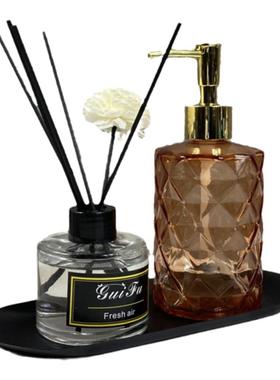 卫生间组合香水托盘摆件