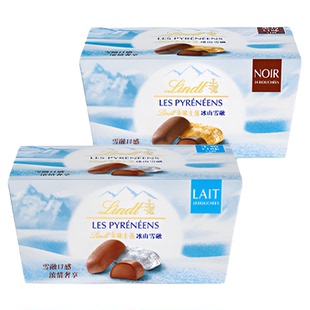 【王安宇同款】Lindt/瑞士莲官方正品冰山雪融牛奶黑巧克力172g
