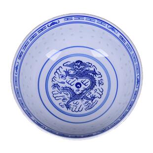 青花瓷碗饭碗中式复古怀旧家用釉下彩景德镇陶瓷定制印logo汤面碗