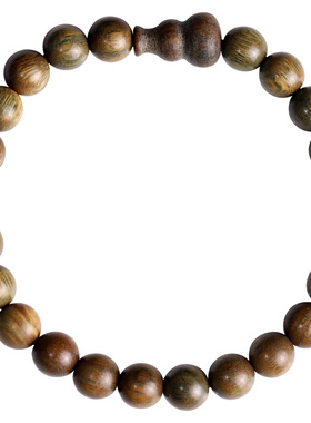 心斋堂五行缺木天然绿檀木手链