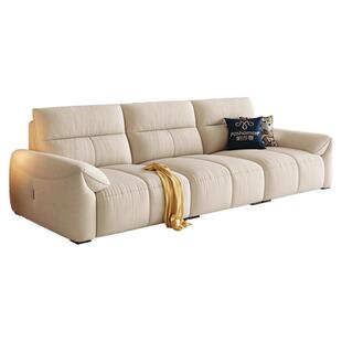 帕沙曼猫抓布艺沙发小户型现代简约客厅钢琴键奶油风大象耳朵沙发