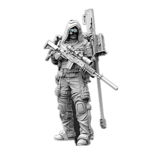 制造者1/24树脂人物模型兵人系列战争机械战士贝恩GK白模手办Y45