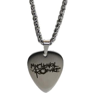我的化学浪漫摇滚刻字金属吉他拨片挂坠手工雕刻配件吊坠定制项链