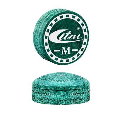 ITAI利台绿鸾台球杆皮头多层高弹