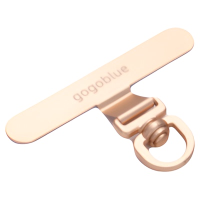 gogoblue 手机挂绳不锈钢金属固定夹片超薄通用手机连接片可旋转