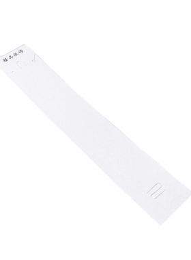 项链银饰品包装长条卡片 精品银饰冰白珠光卡纸3.5*19.5cm 100个