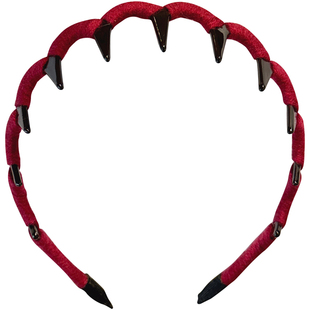 安可拉红色带齿波浪发箍女2026新款高颅顶压发头箍洗脸发卡发窟