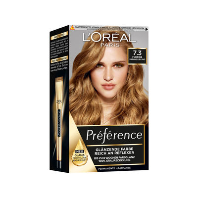 欧莱雅染发法国精油护发金色亚麻