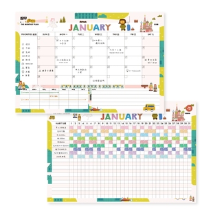 趁早 A3自填日期桌面计划时间管理日程办公备忘追踪打卡表单计划本周计划表可撕便签习惯养成记事表