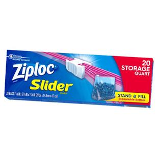 Ziploc密保诺进口食品袋加厚保鲜袋双链密实袋中号大号小号防潮袋