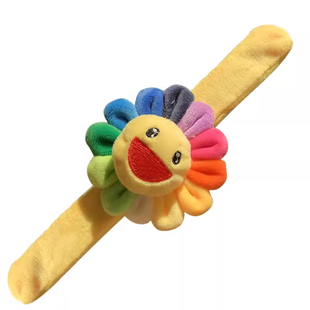 熊猫啪啪圈儿童手环骑行公仔玩偶自行车毛绒手腕幼儿园可爱小礼物