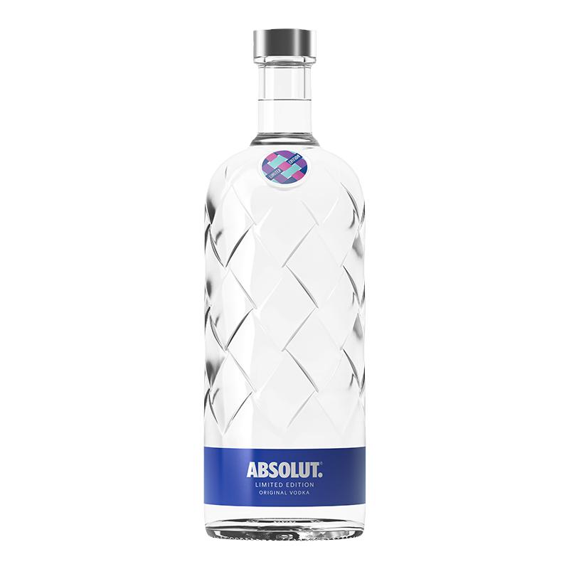 【于适同款】ABSOLUT绝对伏特加原味限量版织造700ml进口洋酒烈酒