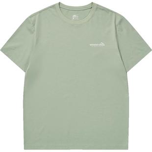 鸿星尔克短袖夏季男女情侣款新疆棉宽松山系运动休闲速干t恤上衣