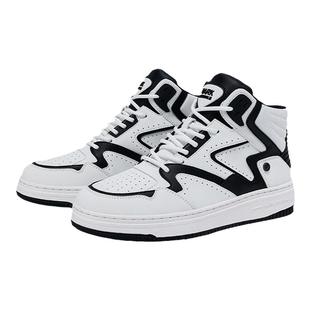 马克华菲高帮鞋男冬季新款运动鞋子男士休闲板鞋加绒加厚男鞋棉鞋