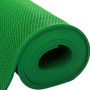 绿色S镂空防滑垫浴室加密加厚pvc地毯透水卫生间脚垫室外防滑地垫