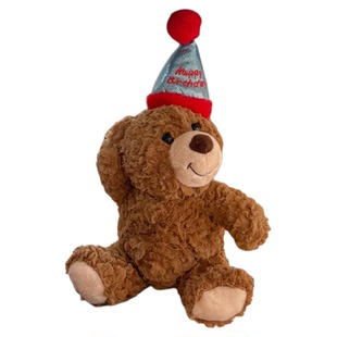 门后防撞生日小熊玩偶卧室门把手装饰家居摆件玩具毛绒公仔可爱