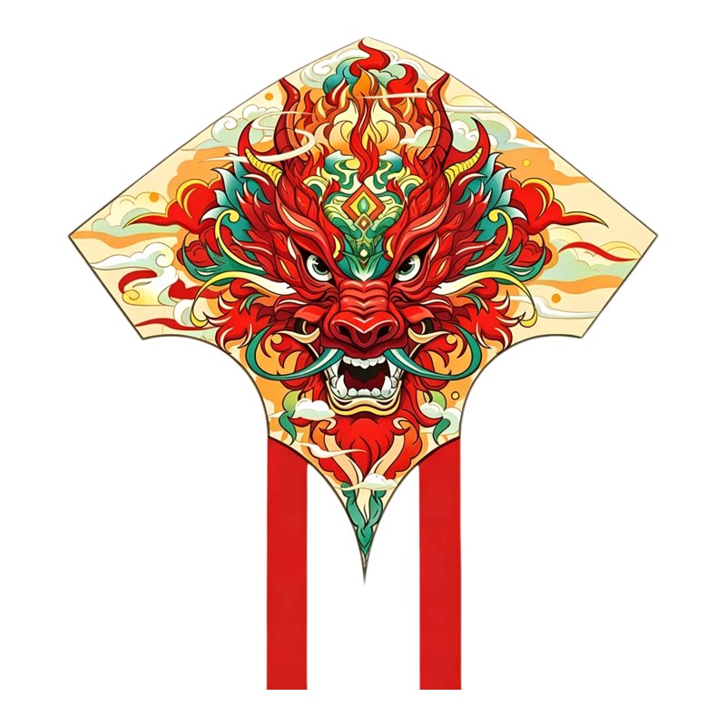 潍坊高端龙头风筝微风易飞国潮