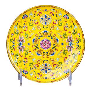 景德镇金边骨瓷碟子酒店骨盘陶瓷味碟骨碟装菜小盘子6英寸平盘