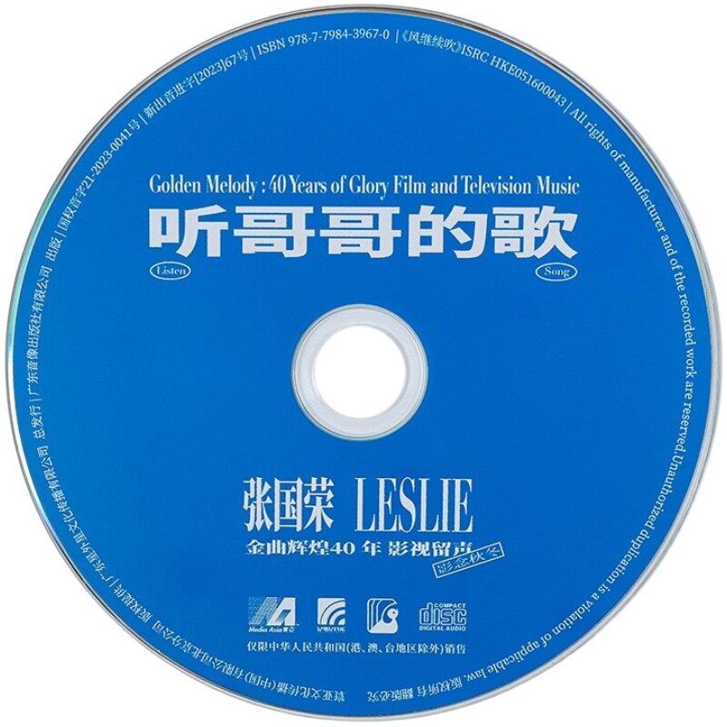 张国荣专辑 听哥哥的歌 经典影视金曲CD周边纪念品正版车载唱片