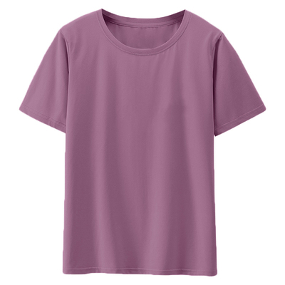 夏季短袖t恤女士宽松大码2025新款圆领印花时尚休闲百搭显瘦上衣