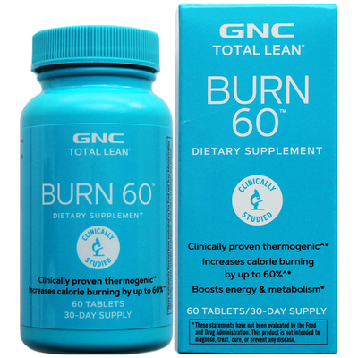 新28年7月BURN60片GNC瓜拉纳精华