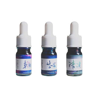 钢笔才起彩墨sheen无金粉