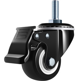 万向轮轮子脚轮1.5寸2寸M8M10M12丝杆脚轮手推车滑轮静音刹车轱辘