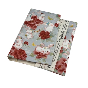 布书衣书套布艺手帐本A5A6兔子手账书本保护套可调节书皮封套定制