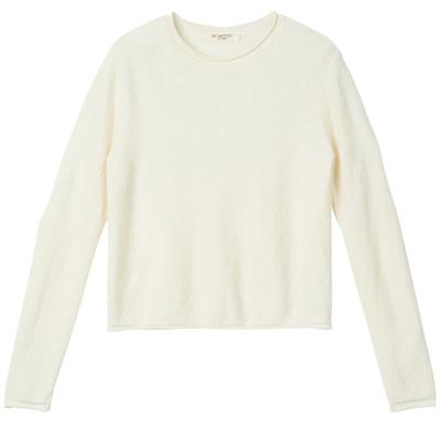 EXCEPTION例外女装绵羊毛衣保暖卷边袖子针织衫慵懒风内搭上衣女