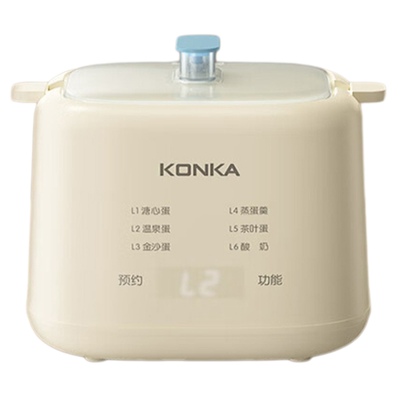 康佳煮蛋器家用多功能蒸蛋25新款荷包蛋迷你双层一人第一不锈钢