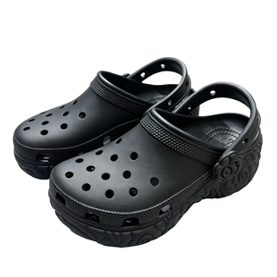Crocs女鞋卡洛驰26夏季新款洞洞鞋云朵花境厚底增高凉拖鞋213447