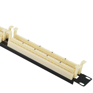 左播100对110配线架50对电话大对数线缆配线架跳线架含模块19英寸机柜通用网线电话线打线架理线架