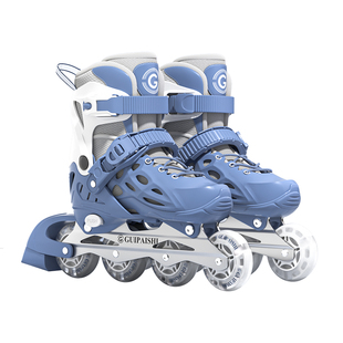 溜冰鞋男童儿童轮滑鞋女童男孩6-12岁滑冰初学者全套装滑轮旱冰鞋