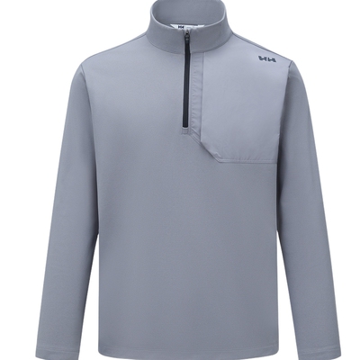 HH内里磨毛舒适保暖半拉链长袖T