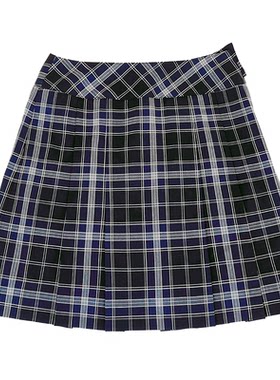 秋冬格裙JK制服中牌中长款格裙