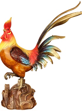 铜公鸡摆件大吉大利万事大吉