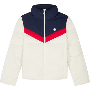 乐卡克法国公鸡秋冬季女款立领拉链短羽绒服抽绳保暖舒适鸭绒外套