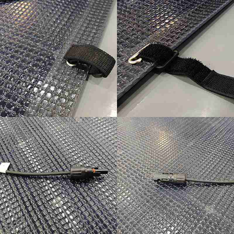 欧美阳台发电板定制ETFE板太阳能单晶硅柔性层压一体200W光伏组件