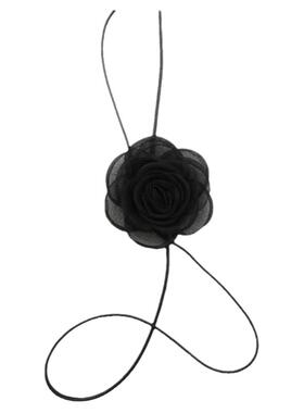 山茶花项链逸怡仙纱布绑带颈链女