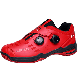 雷弗斯LEFUS正品羽毛球鞋男女旋转扣免系带情侣款透气训练运动鞋