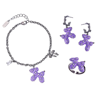 【买3免1】紫色迷情气球狗手链女甜酷风小众设计手串萌趣新款送礼